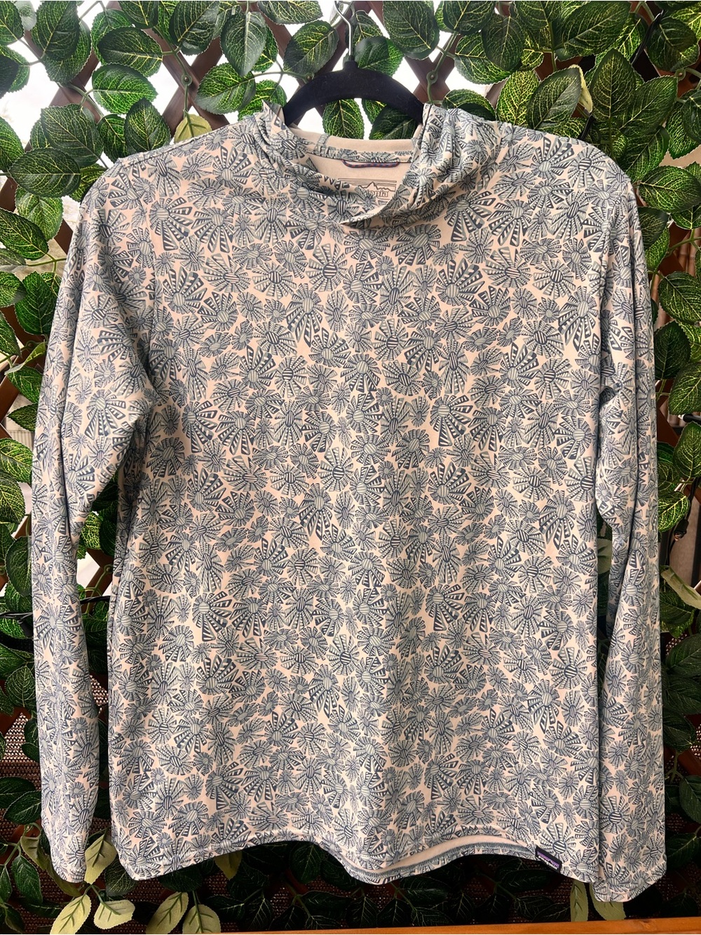 Patagonia Women's Blue Floral Sweater